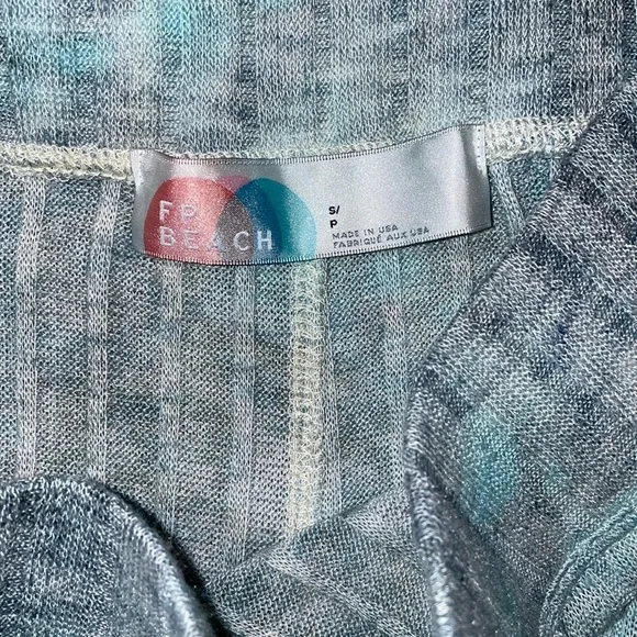 Free People Beach Sun Shenanigans Set size Small NEW Ivory Tie Dye - Picture 8 of 8